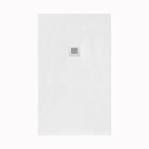 Tissino Giorgio2 1200 x 1000 Rectangular White Slate Effect Shower Tray
