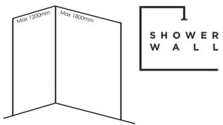Showerwall Corner Panel Pack Medium