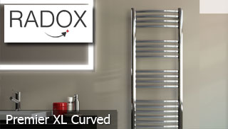 Radox Premier XL CURVED Stainless Steel Towel Rails