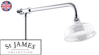 St James Shower Arms and Riser Rails