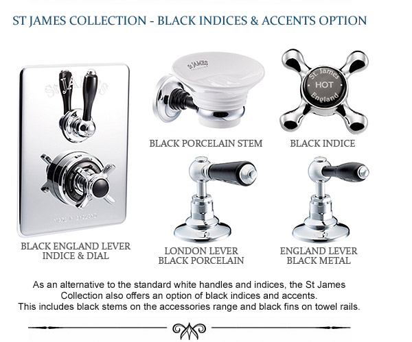 St James Collection colour options