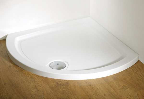 Kudos Concept 2 Offset Curved Shower Tray 1000 x 810mm LEFT DCOS108LW