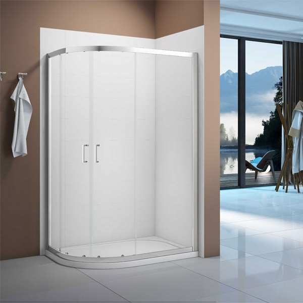 Merlyn Vivid Boost 1200 x 900 Sliding 2 Door Offset Quadrant Shower Enclosure DIEOP1221