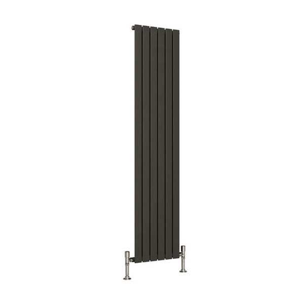 Reina Flat Vertical Double Panel Anthracite Designer Radiator 1800 x 514mm