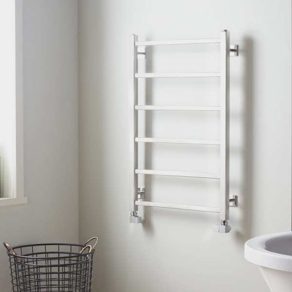 TowelRads Diva 1200 x 500mm Polished Stainless Steel Towel Radiator