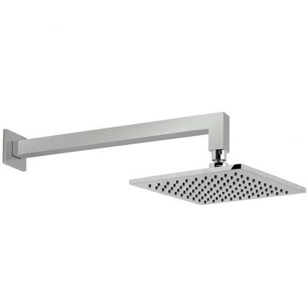 Vado Air Injected Square 200mm Shower Head With Shower Arm