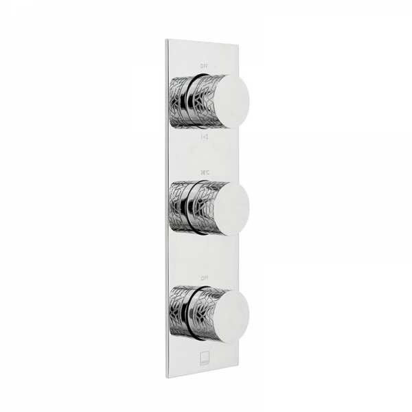 Vado Omika 3 Outlet 3 Handle Vertical Tablet Thermostatic Valve