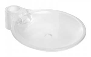 Bristan Casino Riser Rail Soap Dish (Clear) CAS SOAP01 C