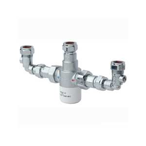 Bristan Gummers 15mm Thermostatic Mixing Valve with Isolation Elbows MT503CP ISOELB