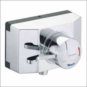 Bristan Gummers OPAC Thermostatic Exposed Shower Valve with Chrome Lever and Shroud OP TS1503 SCL C