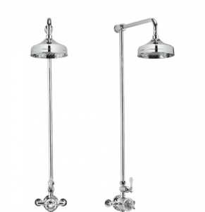 Crosswater Belgravia Thermostatic Shower Valve With 8" Fixed Head Chrome BEL_SHOWER