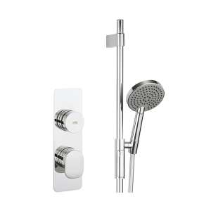 Crosswater Dial Shower Valve Single Outlet with Ethos 3 Mode Shower Kit DIAL PIER 9