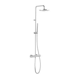 Crosswater Design Thermostatic Shower Valve Fixed Shower Head Single Mode Kit RM530WC