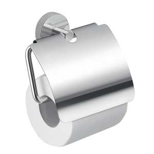 Gedy Eros Toilet Roll Holder With Flap Chrome 2325 13