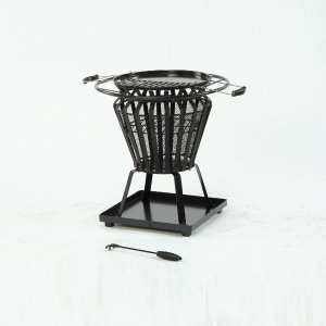 Lifestyle Signa Fire Basket with BBQ Grill
