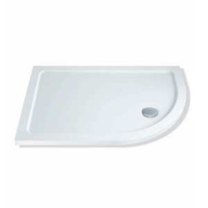 MX Elements Offset Quadrant Flat Top Stone Shower Tray 1200 x 800mm Right Handed