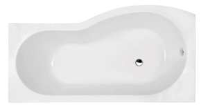 Nuie B Shape Shower Baths Left Hand Shower Bath 1700mm WBB1785L