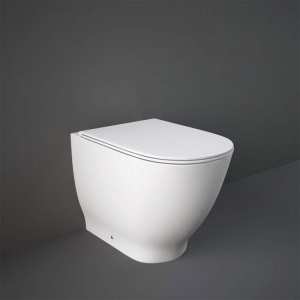 RAK Moon Rimless Back to Wall Pan with Soft Close Seat 360 x 560mm