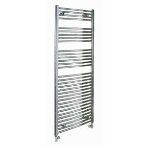 Reina Diva Central Heating Polished Chrome Curved Ladder Towel Rail 1600mm High x 500mm Wide