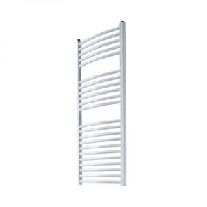 Reina Diva Central Heating White Flat Ladder Towel Rail 1800mm High x 400mm Wide