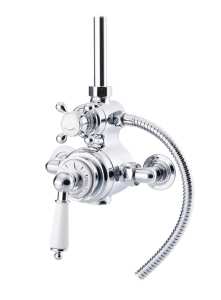 St James Traditional Exposed Thermostatic Shower Valve with 2 Outlet Diverter SJ7410 Chrome