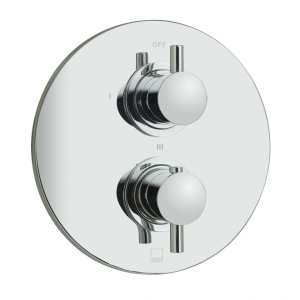 Vado Celsius 3 Way Wall Mounted Concealed Valve With Integrated Diverter With Round Backplate