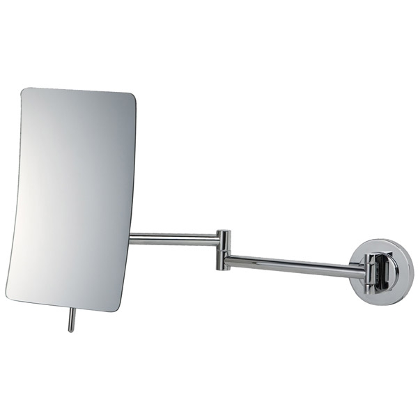 Chrome Wall Mirror bathroom origins square 5x magnifying wall mirror chrome - 055156 Chrome Wall Mirror bathroom origins square 5x magnifying wall mirror chrome - 055156