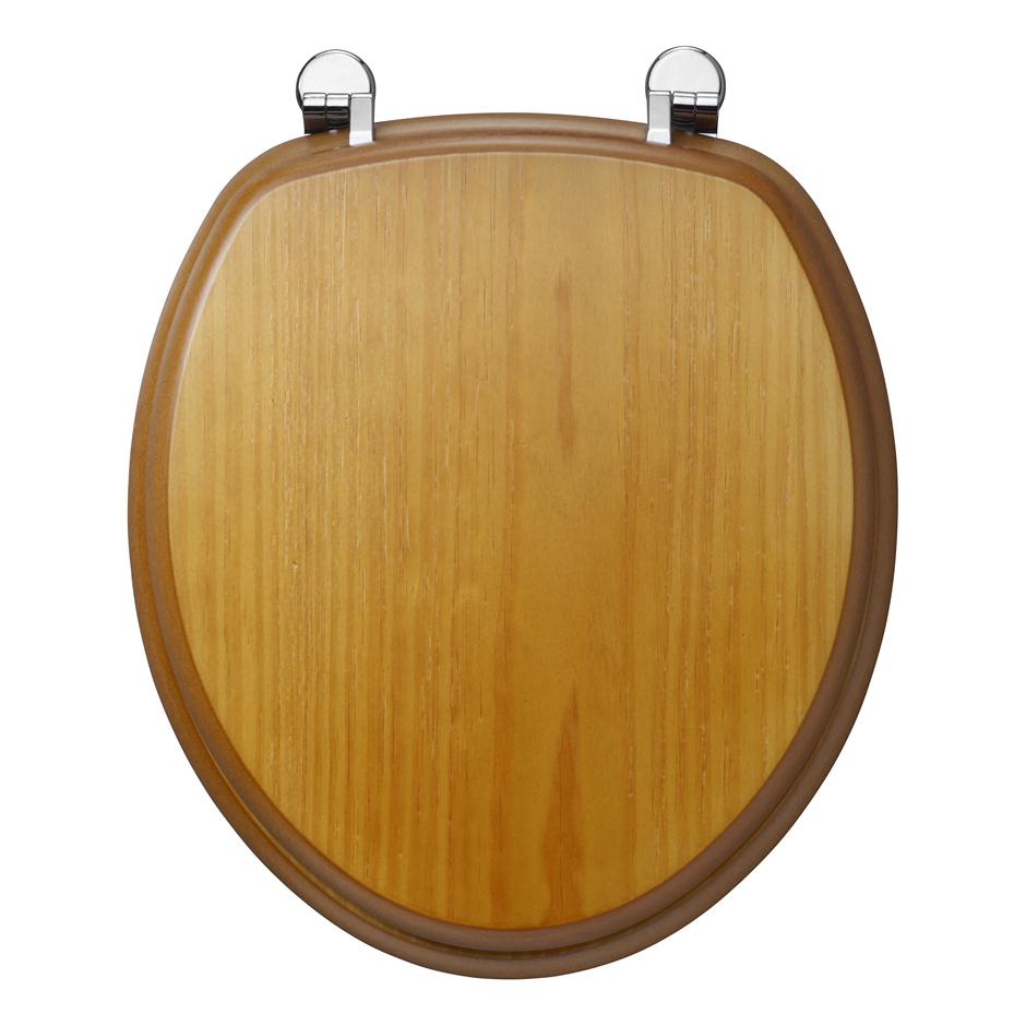 Ideal Standard Traditional Toilet Seat And Cover Pine Effect E3800 E3800FK