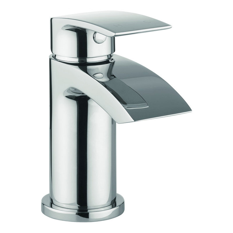Adora Flow Basin Mini Monobloc Tap with Click Clack Waste MBFW114P