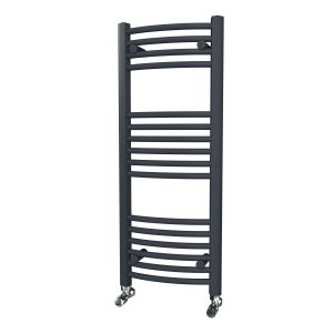 Riviera Neo 1000 x 400 Anthracite Curved Ladder Towel Rail