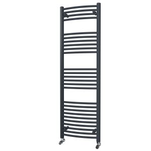 Riviera Neo 1600 x 500 Anthracite Curved Ladder Towel Rail