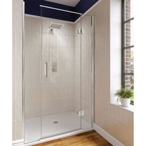 Aqata Design Solutions DS470 1000 Hinged Shower Door and Inline Panels