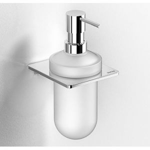 Sonia S6 Frosted Glass Soap Dispenser with Chrome Fixings