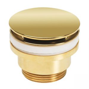 Crosswater Unlacquered Brass Universal Click Clack Basin Waste