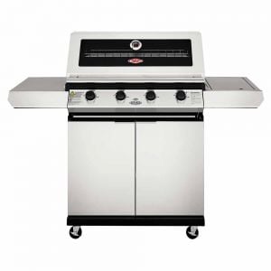 BeefEater 1200S 4 Burner Gas BBQ with Side Burner and Trolley