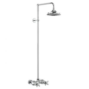 Burlington Eden Thermostatic Single Function Exposed Shower Bar Valve with 6 inch Shower Head