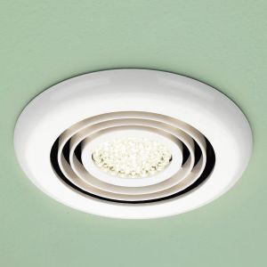 HIB Cyclone White Illuminated Ceiling Fan 32600