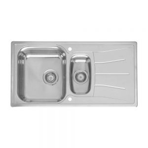 Reginox Diplomat 1.5 Bowl Stainless Steel Kitchen Sink 950 x 500mm