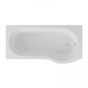 Eastbrook Shannon P Shaped 1700 x 850 Right Hand Shower Bath