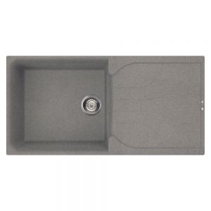 Reginox Ego 480 Titanium Single Bowl Inset Granite Kitchen Sink 1000 x 500mm