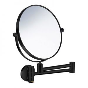 Smedbo Outline Matt Black Wall Mounted Extendable Cosmetic Mirror FB438