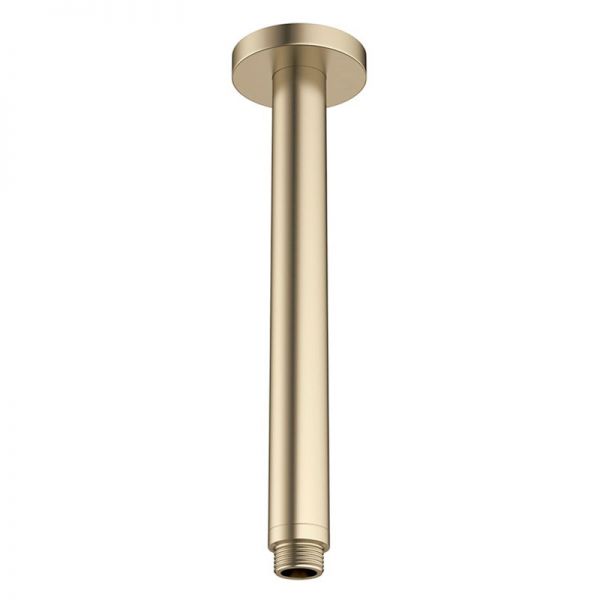Crosswater MPRO Brushed Brass Ceiling Mounted Shower Arm 198mm