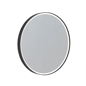 Roper Rhodes Frame Black 800mm Illuminated Circular Bathroom Mirror