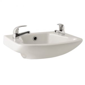 Kartell G4K 360 x 250mm Two Tap Hole Cloakroom Basin