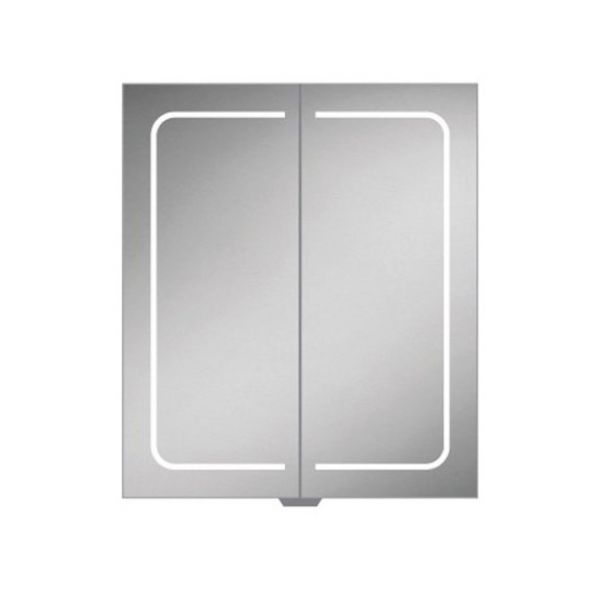 HIB Vapor 60 Aluminium LED Two Door Bathroom Cabinet