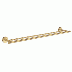 Smedbo Home 648mm Brushed Brass Double Towel Rail HV3364