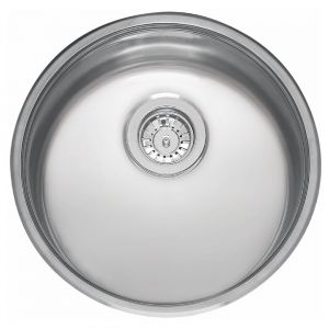 Reginox Round Single Bowl Stainless Steel Kitchen Sink 440 x 440 x 160mm