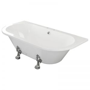 Moods Langley 1700 x 800 Double Ended Back to Wall Bath