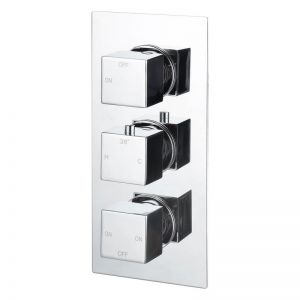 Moods Kavala Chrome Three Outlet Thermostatic Shower Valve