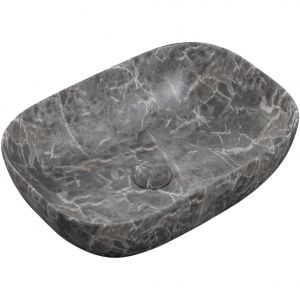 Moods Orion 460 x 330mm Grey Marble Effect Ceramic Countertop Basin